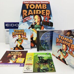 Tomb Raider II Gold Big Box PC Game Vintage 1999 CIB Complete Trapezoid Tested